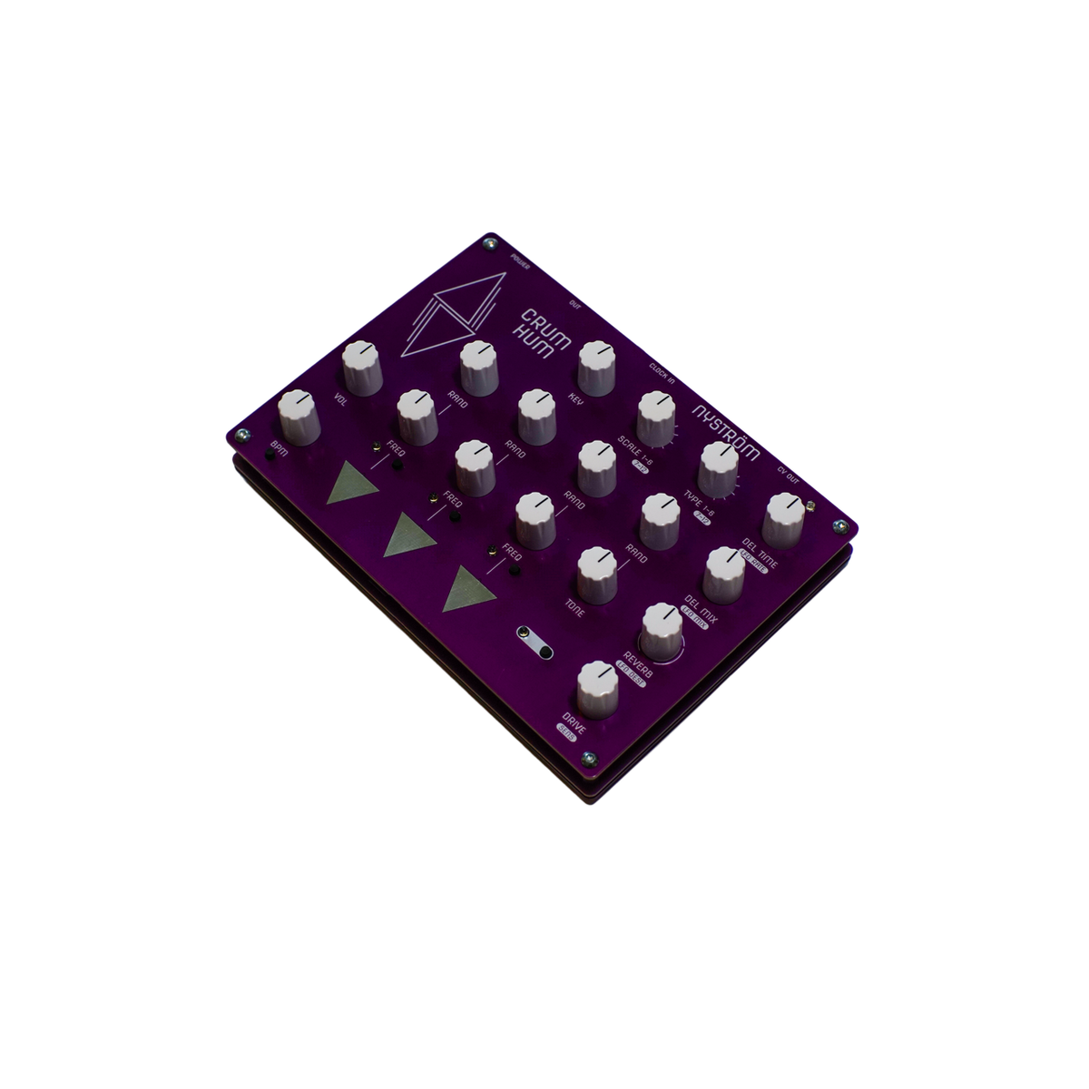 Nyström Crum Hum generativer Synthesizer, Schrägansicht
