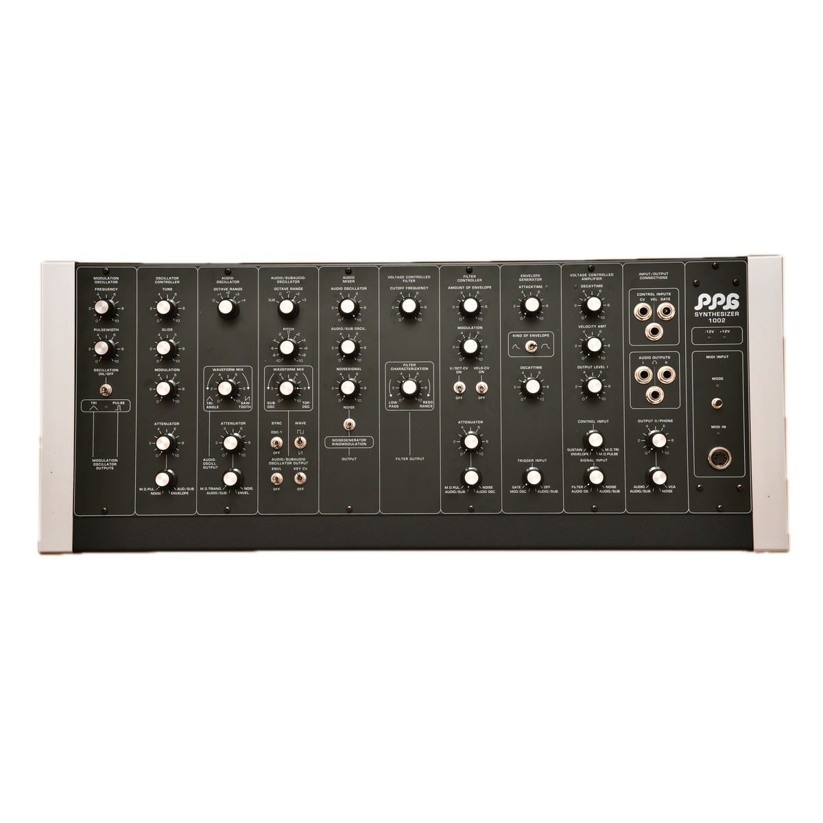 PPG 1002 Mk2 analog synthesizer in classic console housing