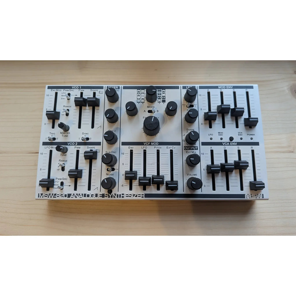 Michigan Synth Works MSW-820 analog monosynth front panel