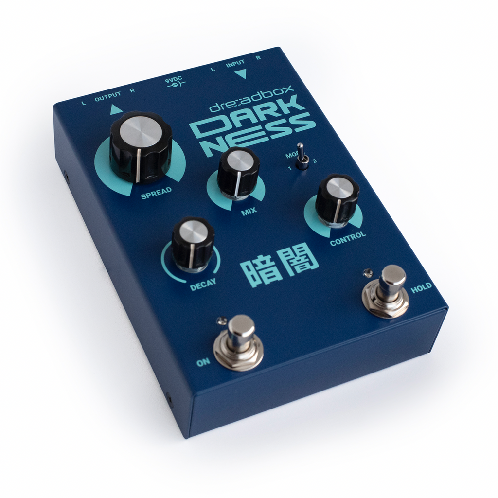 Dreadbox Darkness Reverb-Pedal, Seitenansicht