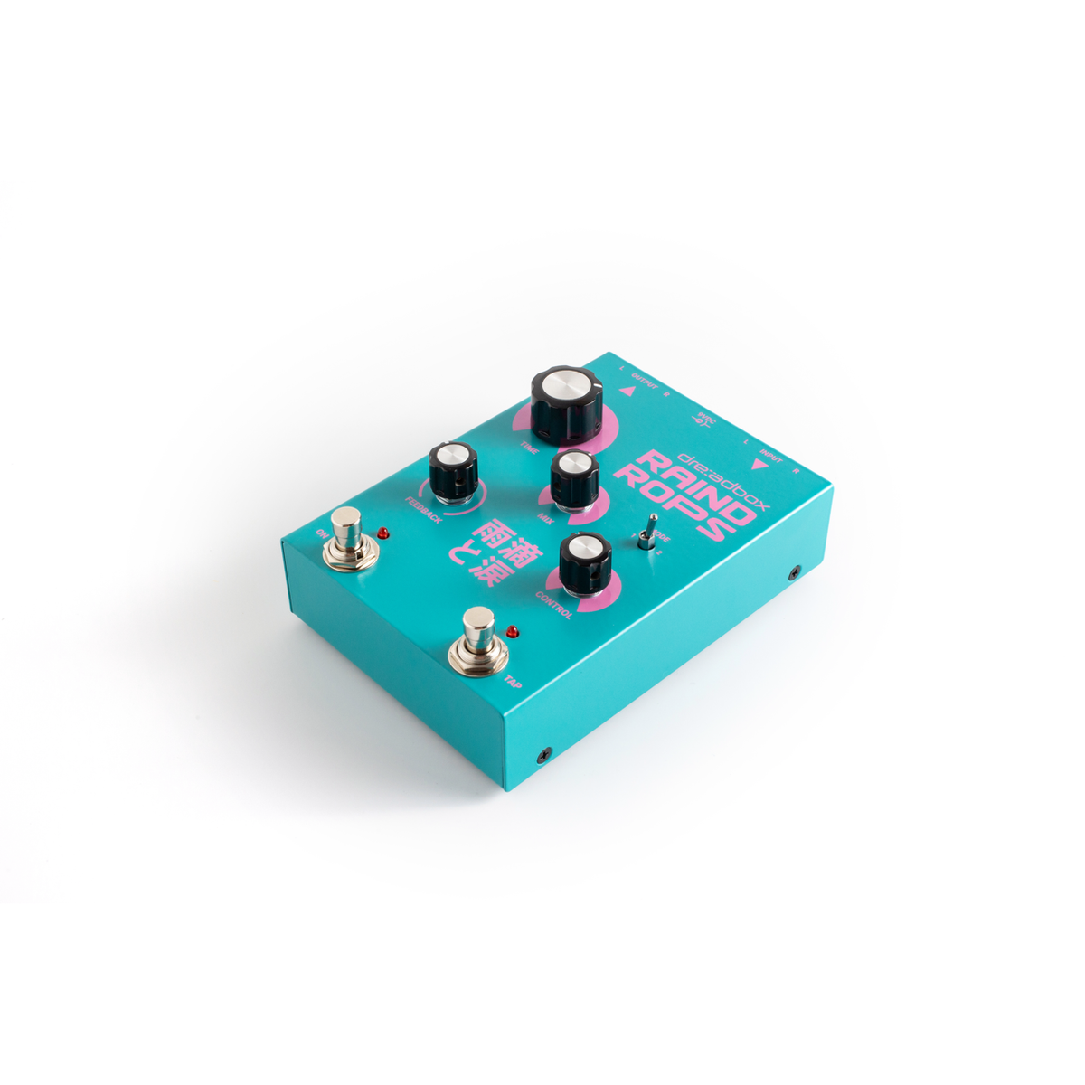 Dreadbox Raindrops pedal angled view from the front