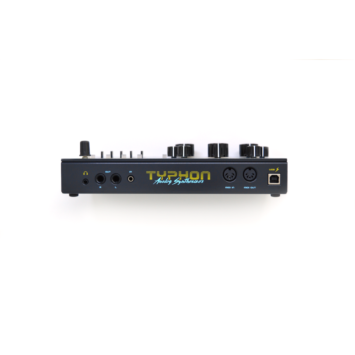 Dreadbox Typhon analog synthesizer rear panel